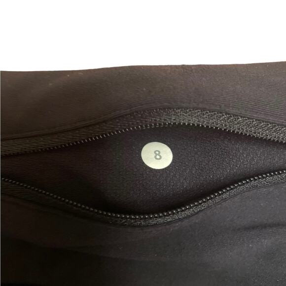Lululemon Athletica Leggings 8 Yoga Gym Cropped Extra Reflective Dots Black - Picture 8 of 11